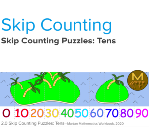 skip counting puzzles: tens