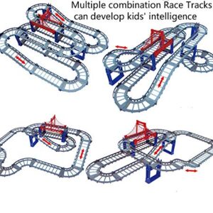 Race Tracks Toys for Kids Boys Girls Electric Car Create a Variety of Tracks 3 4 5 6 Year Old Boys Girls Best Gift (Colorful)