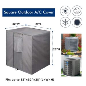 BOLTLINK Air Conditioner Covers for Outside Units, AC Unit Covers Outdoor Fits up to 32 x 32 x 28 inches