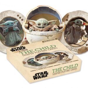 AQUARIUS Star Wars Playing Cards - The Mandalorian 'Baby Yoda' The Child Shaped Deck of Cards for Your Favorite Card Games - Officially Licensed Star Wars Merchandise & Collectibles