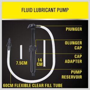 SEDY Lubricant Fluid Transfer Pump, Transmission Fluid Pump, Gear Oil Pump for Quart Bottles, Differential Fluid Pump, Hand Transfer Gear Oil, Transmission and Differential Fluid