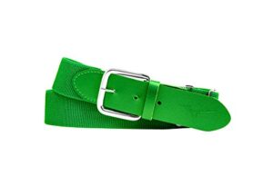 mizuno classic elastic baseball/softball belt , youth one size fits all, kelly green