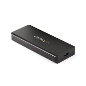 startech.com usb-c 10gbps m.2 nvme pcie ssd enclosure - rugged aluminum external m.2 pcie m-key case ip67 rated - 1gb/s read/write - supports 2230/2242/2260/2280 - tb3 compatible - mac/pc (m2e1bru31c)