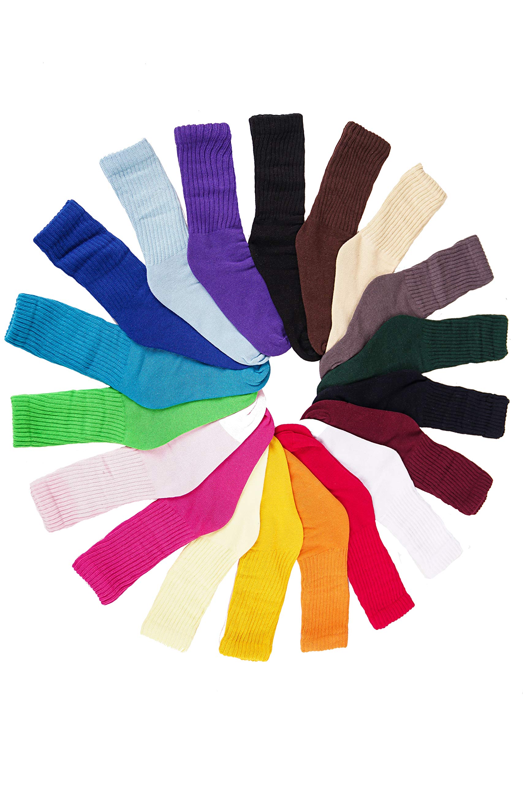 Picollo Slouch Socks Lightweight Size 9-11 (Rainbow, 6)