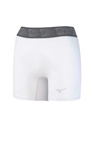 mizuno women's sliding short, white, x-small us