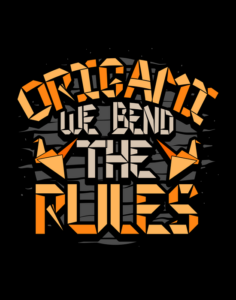 origami we bend the rules quote - primary classroom wall print