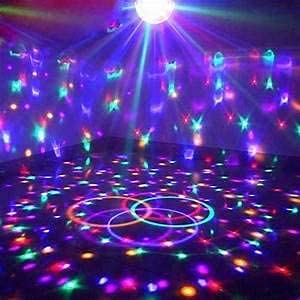 Disco Ball Light Portable Bluetooth DJ Strobe Lights with Remote Control Sound Activated Party Lights for Dance Parties Birthdays Room Decoration Lights X’mas (Classic)