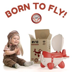 Airplane Kids Potty Training Seat for Boys & Girls Toddlers - Cute Baby Potty Chair Toilet by era biosmart technologies