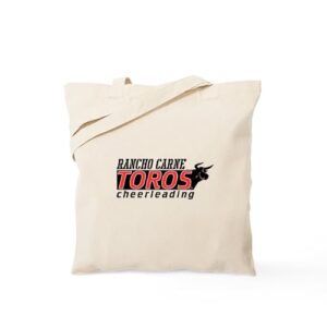 cafepress rancho carne toros tote bag natural canvas tote bag, reusable shopping bag
