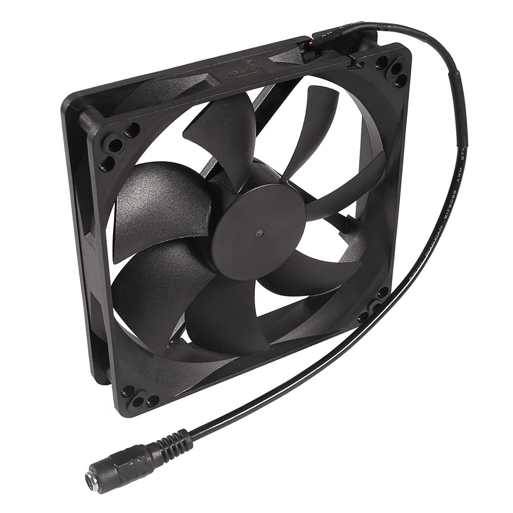 120mm x 25mm 110V 220V AC Powered Cooling Fan with Speed Controller 3V to 12V, 1225 AC 115V 120V 220V 240V for Cooling Ventilation Exhaust Projects, Receiver DVR Playstation Xbox Component Cooling