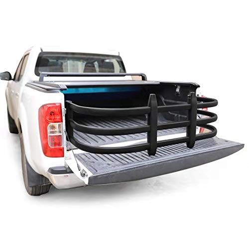 WONDERTECH Black Aluminum Truck Bed Extender for Ford F150 & Titan & Tundra & Ram & Silverado & Sierra Pickup Truck