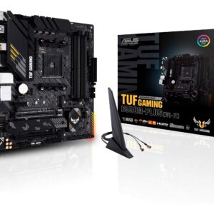 ASUS TUF Gaming B550M-PLUS (WiFi 6) AMD AM4 (3rd Gen Ryzen™) microATX Gaming Motherboard (PCIe 4.0, 2.5Gb LAN, BIOS Flashback, HDMI 2.1, USB 3.2 Gen 2, Addressable Gen 2 RGB Header and Aura Sync)