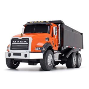 first gear 1/24 scale plastic toy mack granite dump truck with lights & sounds (#70-0597)