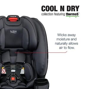 Britax One4Life ClickTight All-In-One Car Seat – 10 Years of Use – Infant, Convertible, Booster – 5 to 120 Pounds, Cool Flow Moisture Wicking Fabric, Cool N Dry Charcoal [Amazon Exclusive]