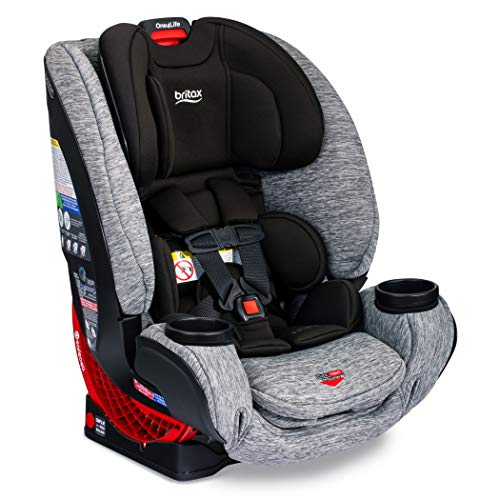 Britax One4Life ClickTight All-In-One Car Seat – 10 Years of Use – Infant, Convertible, Booster – 5 to 120 Pounds, Spark Premium Soft Knit Fabric [Amazon Exclusive]