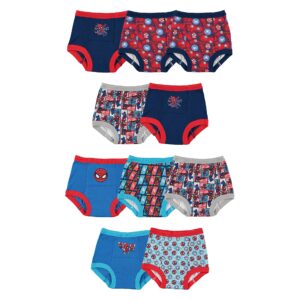 marvel boys' superhero potty training pants, success chart & stickers, iron man, hulk & more sizes 18m-4t, 10-pack spiderman only, 18m