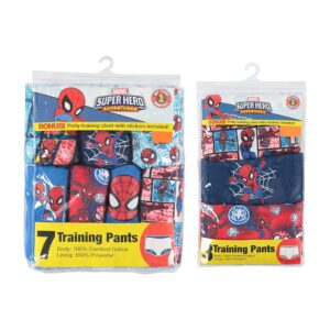 Marvel Boys' Superhero Potty Training Pants, Success Chart & Stickers, Iron Man, Hulk & More Sizes 18M-4T, 10-Pack Spiderman ONLY, 18M