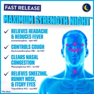 Mucinex Maximum Strength Sinus-Max (Day) Pressure, Pain & Cough & Nightshift (Night) Sinus Caplets, Fast Release, Powerful Multi-Symptom Relief, 40 caplets (24 Day time + 16 Night time) (Pack of 2)