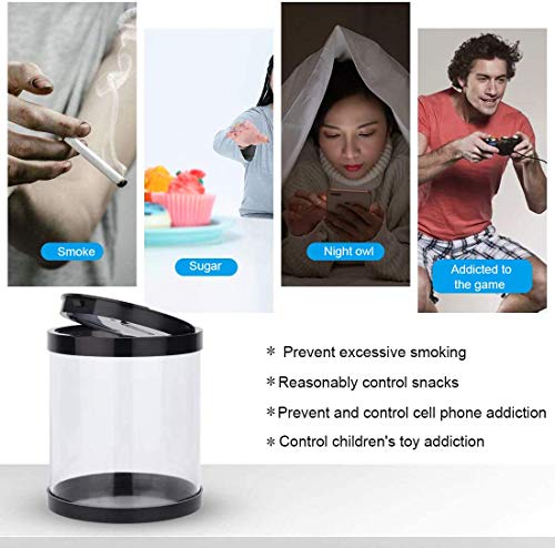 Timer Lock Container,Multi-Function Phone Time Lock Box, to Prevent Dependence on Smartphone ,Ideal for Quitting Smoking, Wine, Candy, Excessive Playing of Smartphones and Games