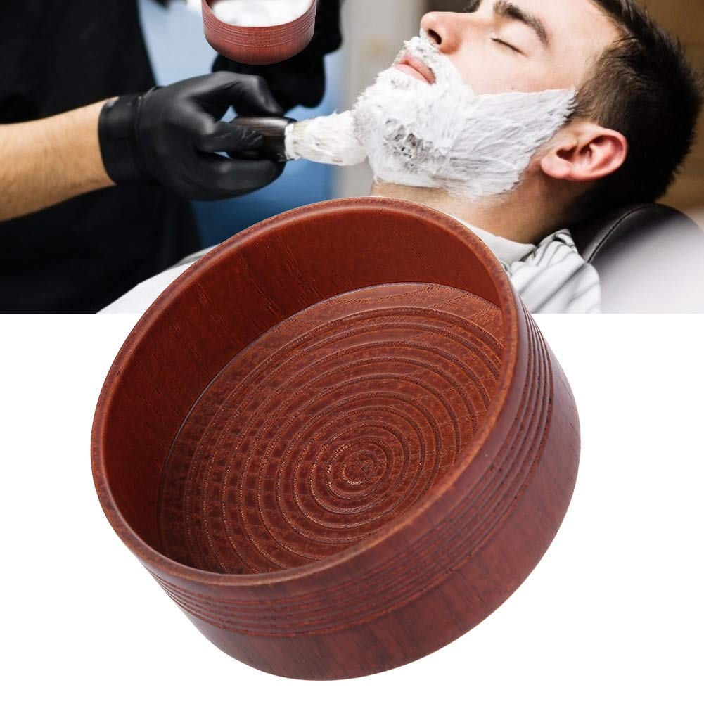 HURRISE Wooden Shaving Soap Bowl, Unbreakable Shaving Cup Soap Bowl Shaving Mens Shaving And Grooming Sets Shave Soap Cup,Smooth Shaving Mug Bowl For Shaving Mug Bowl