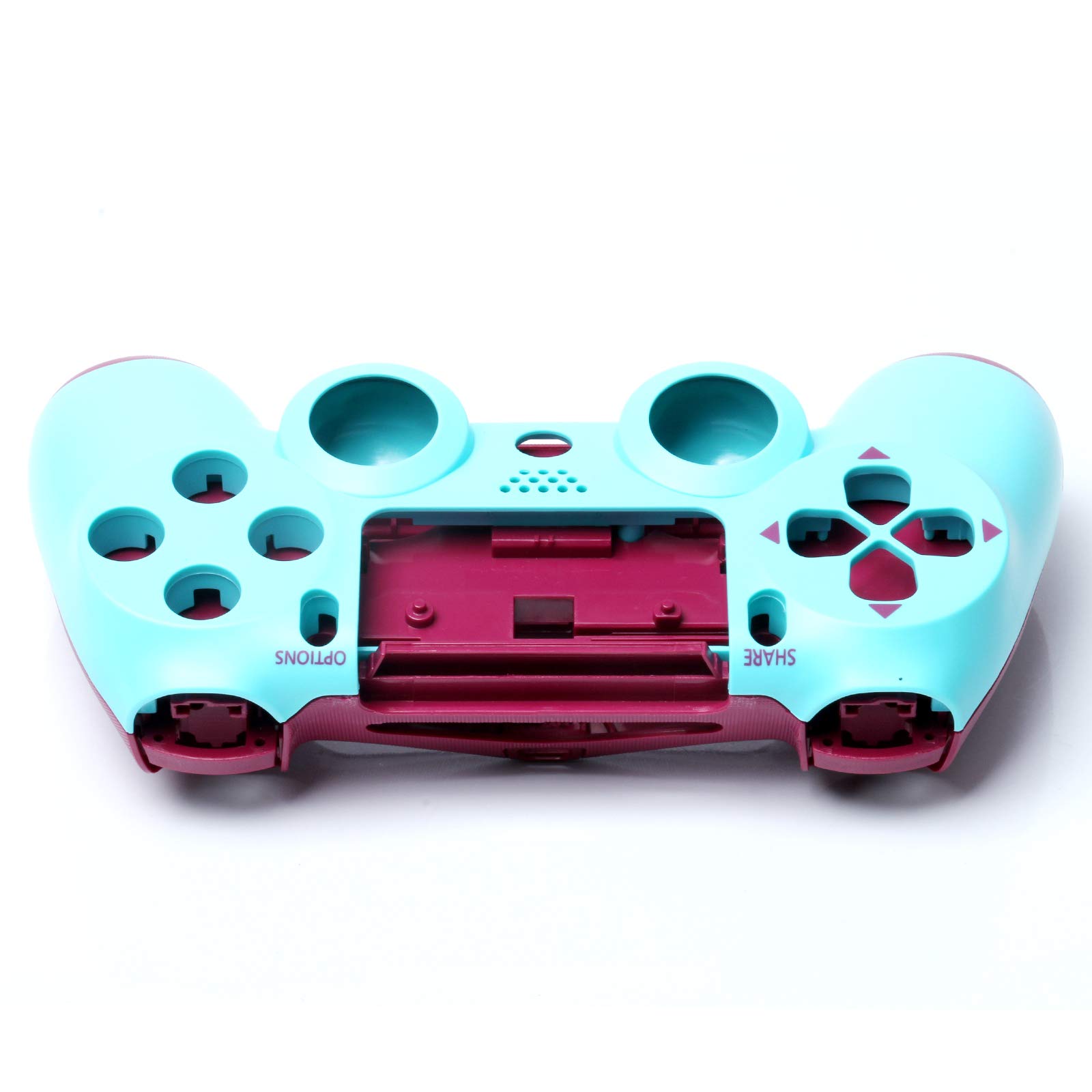 Gamepad Shell DIY Controller Housing Case Cover Replacement for PS4 Controller Accessories (Berry Blue)