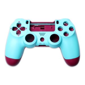 Gamepad Shell DIY Controller Housing Case Cover Replacement for PS4 Controller Accessories (Berry Blue)