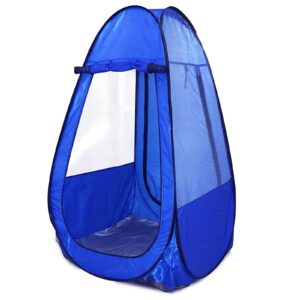 sports shelter weather tent single person portable pop up tent pods outdoor rainproof & windproof double doors for watching sport events, camping, hiking, fishing, beach tents canopy