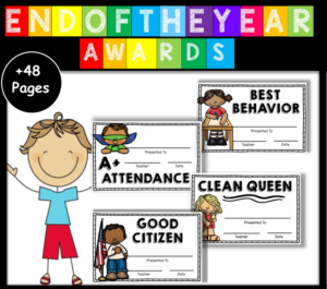 end of the year awards | editable superlatives