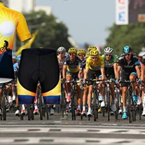 Men's Cycling Jerseys Set, Breathable Bicycle Clothing Road Bike Clothes Quick Dry Biking Jersey Size S-3XL