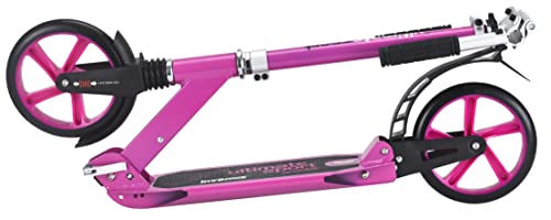 New Bounce Kick Scooter - Scooter for Ages 8 and Up with Adjustable Handlebar - The Ultimate Sport Scooter is Perfect for Bigger Children and Adults Weight Limit 200Lbs (Pink)