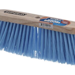 Broom Refill Head for Kitchen and Home Broom - Heavy Duty Household Broom Easy Sweeping Dust and Wisp Floors and Corners (Blue- Synthetic)