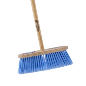 Broom Refill Head for Kitchen and Home Broom - Heavy Duty Household Broom Easy Sweeping Dust and Wisp Floors and Corners (Blue- Synthetic)