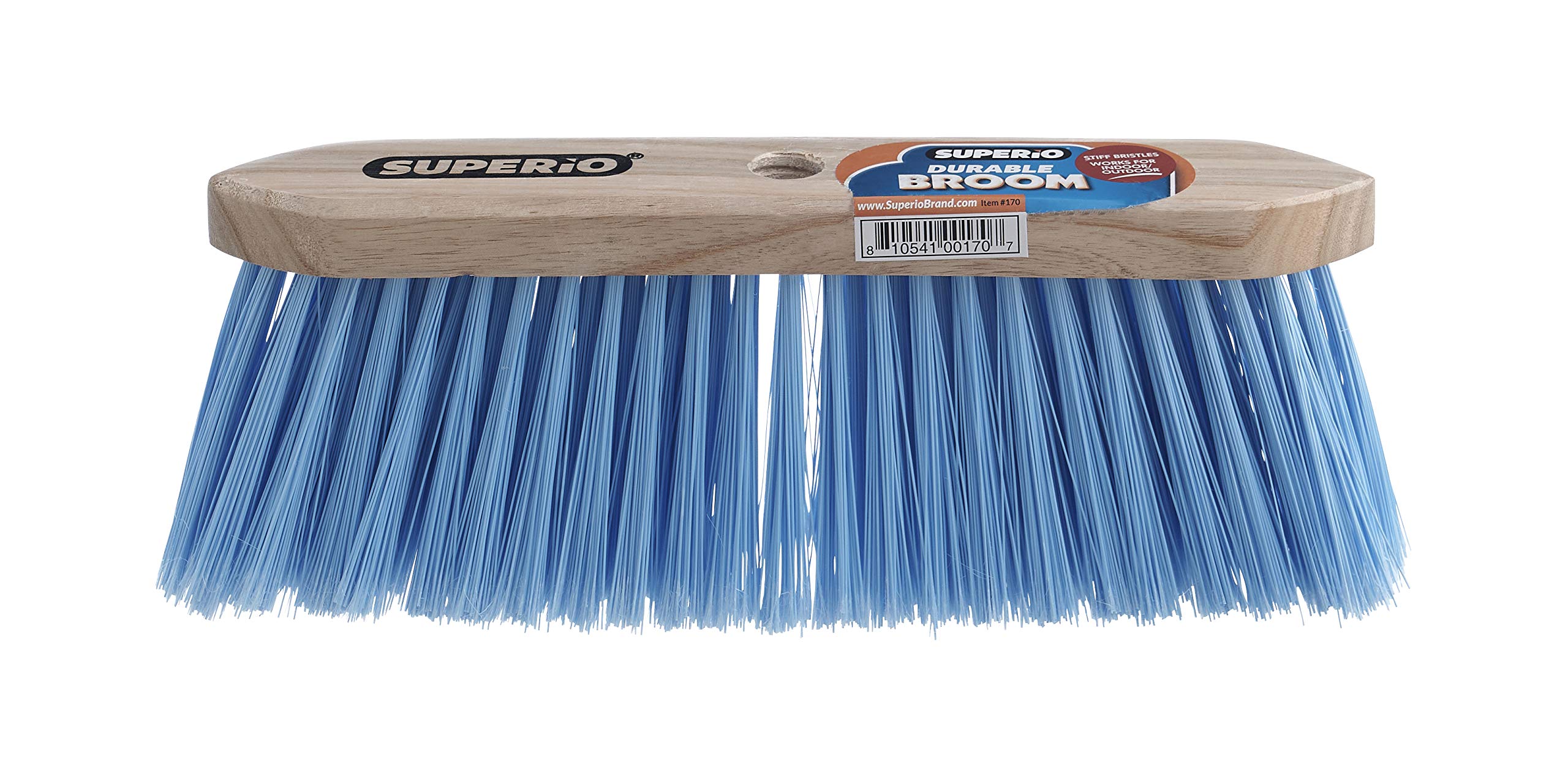 Broom Refill Head for Kitchen and Home Broom - Heavy Duty Household Broom Easy Sweeping Dust and Wisp Floors and Corners (Blue- Synthetic)