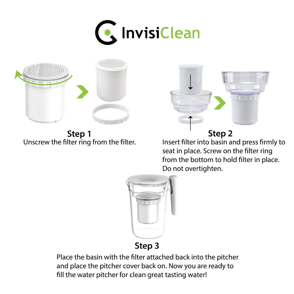 InvisiClean Water Pitcher Replacement Filter (1)