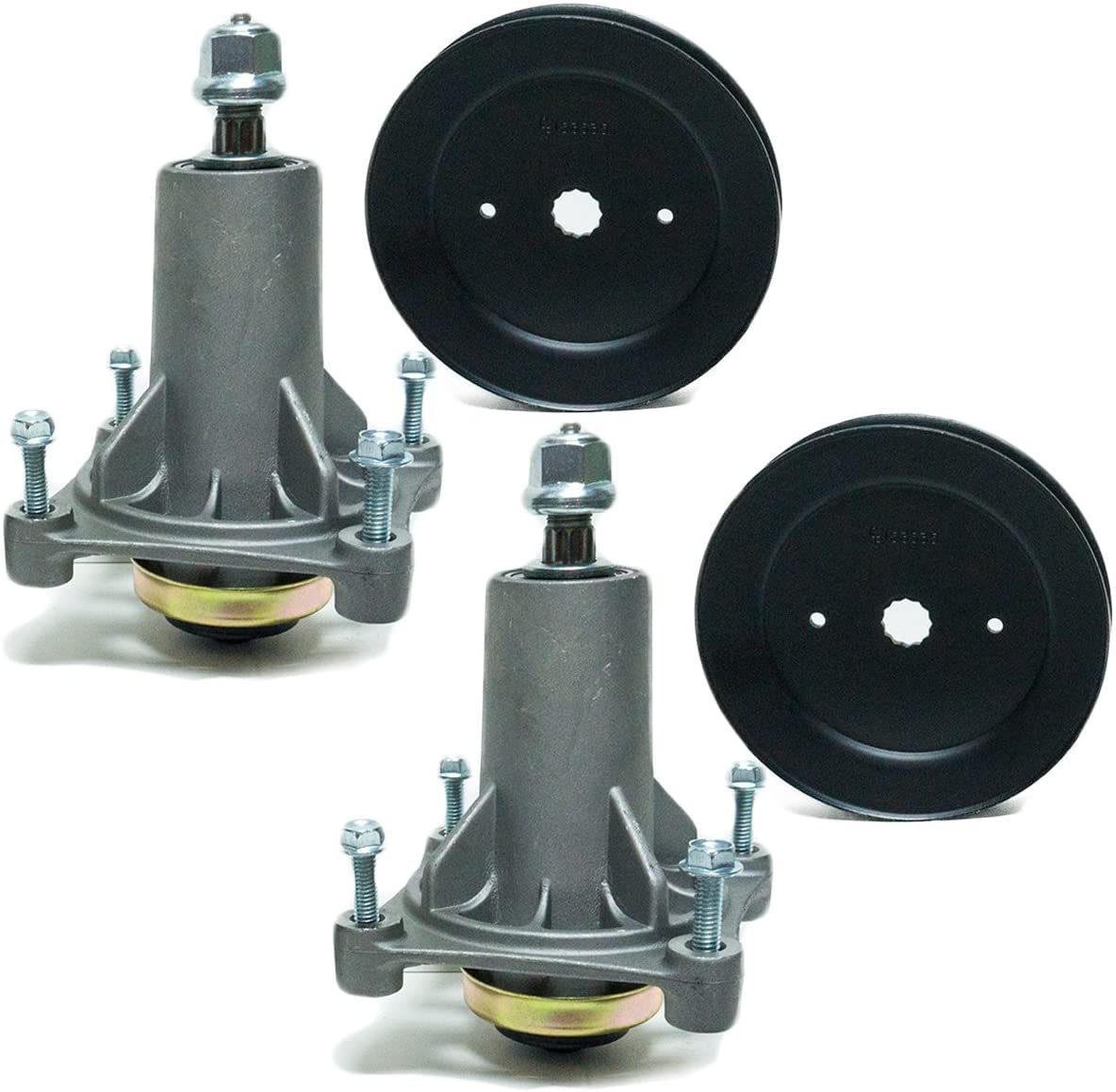 EPR 2PK Spindle Pulley Kit for Husqvarna 42 46 Inch Deck 2146XLS 2246LS 2346XLS LT1942 RZ4216 532195945 187292