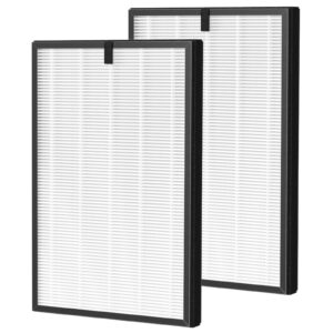 2 packs pure morning aph260 replacement filter for aph260, 3-in-1 filter system include pre-filter, true hepa filter and activated carbon filter