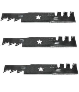 (new) 3 pk copperhead commercial mulching blade fit compatible with husqvarna 573953001 14-5/8 x 2-1/2 fits 573953001 + free e-book for your lawn mower