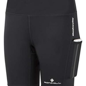 Ronhill Womens Tech Revive Stretch Short, All Black, 8