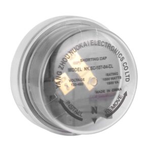yunnyp short-circuit cap,1000w 1800va 120-480v twistlock photocell receptacle temporary protection shorting cap light controller