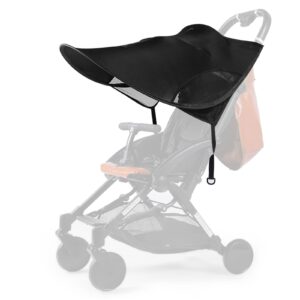 soonhua stroller sun cover,stroller sun shade,breathable toddler blackout blind anti-uv protection baby sun shade universal awning with adjustable strap (stroller not included)