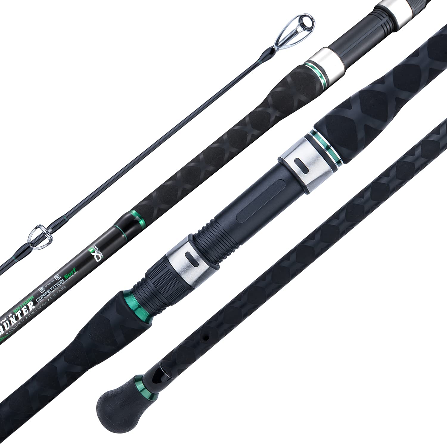 BERRYPRO Surf Spinning Rod IM8 Carbon Surf Fishing Rod (9'/10'/10'6''/11'/12'/13'3'') (13'3''-3pc)