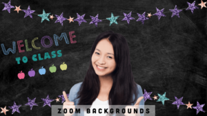 zoom background for teachers - welcome to class