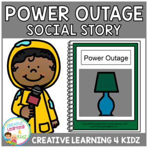 power outage social storybook + cards