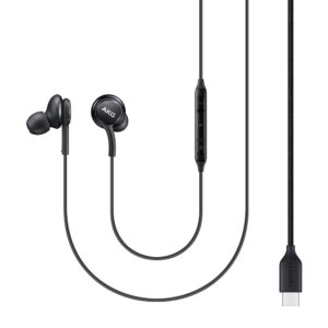 Samsung AKG Wired USB Type-C Earphones EO-IC100BBEGWW Black (Black) (Renewed)