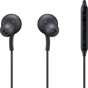 Samsung AKG Wired USB Type-C Earphones EO-IC100BBEGWW Black (Black) (Renewed)