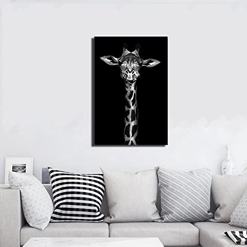 Black and White Animal Painting the Lion & Giraffe & Cheetah Cafe home, office, decoration painting ,wall painting Wall Art Pictures Wall Decor Wall Art Poster Set of 3（11.8"X15.75"）【No Frame】