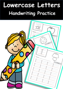 lowercase letters handwriting practice