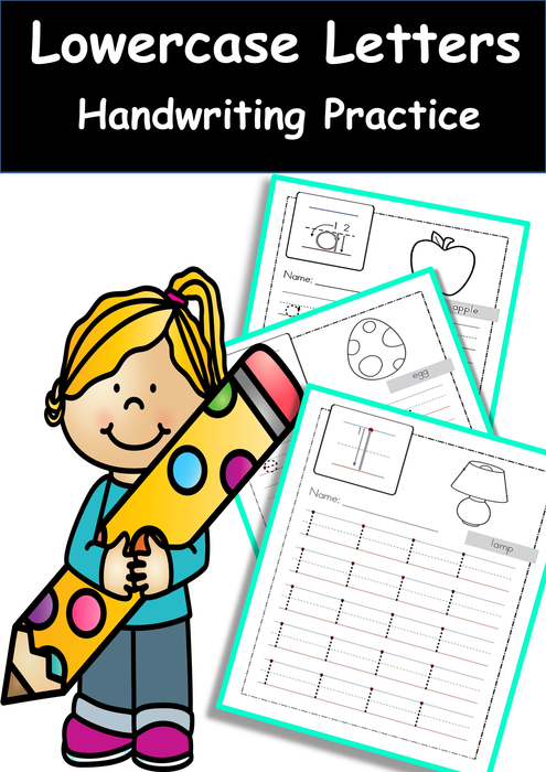 Lowercase Letters Handwriting Practice