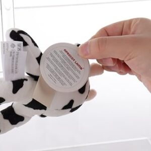 Apricot Lamb Baby Cow Soft Rattle Toy, Plush Stuffed Animal for Newborn Soft Hand Grip Shaker Over 0 Months (Cow, 6 Inches)