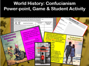 world history/religions: confucianism ~power-point, game & student activity~